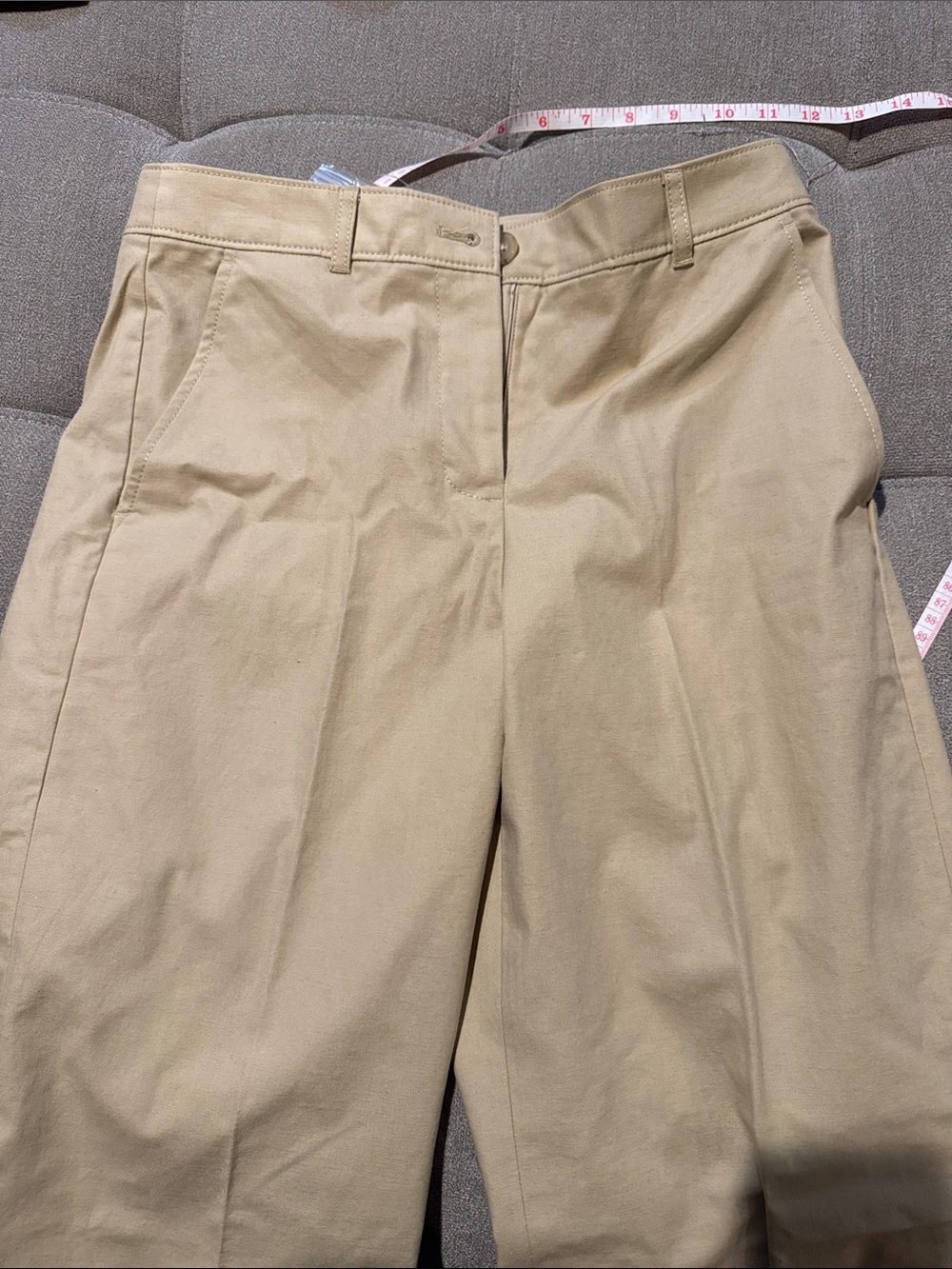 J. Crew Wide-Leg Pants in Khaki